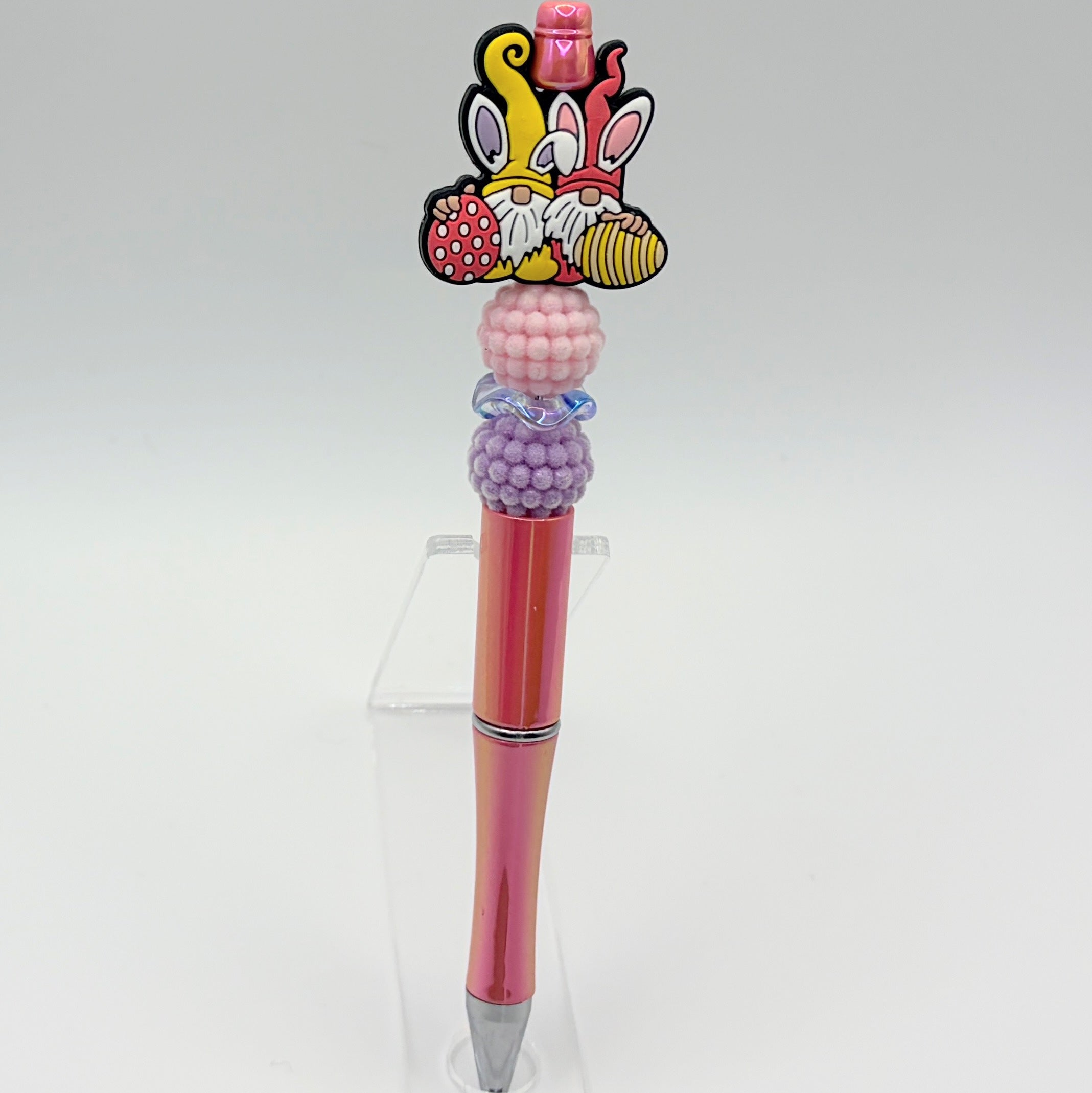 Happy Easter Bunny Ear Beaded Pens/Choose Your Style (A–E) | Handmade Basket Stuffers