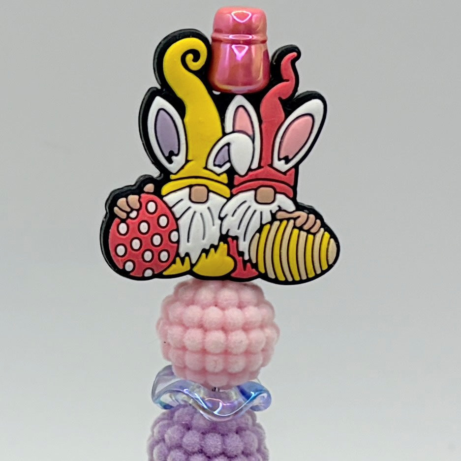 Happy Easter Bunny Ear Beaded Pens/Choose Your Style (A–E) | Handmade Basket Stuffers