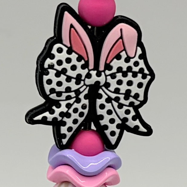 Happy Easter Bunny Ear Beaded Pens/Choose Your Style (A–E) | Handmade Basket Stuffers