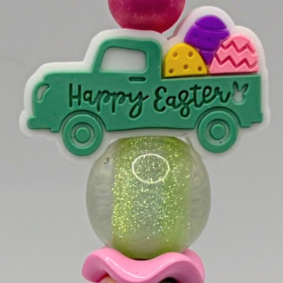 Easter Bunny Beaded Pens – Choose Your Style (A–E) | Handmade Gift | Baske