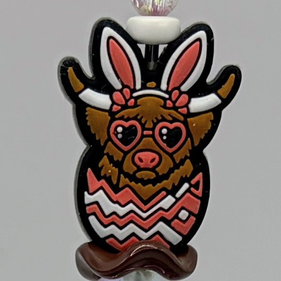 Happy Easter Bunny Ear Beaded Pens/Choose Your Style (A–E) | Handmade Basket Stuffers