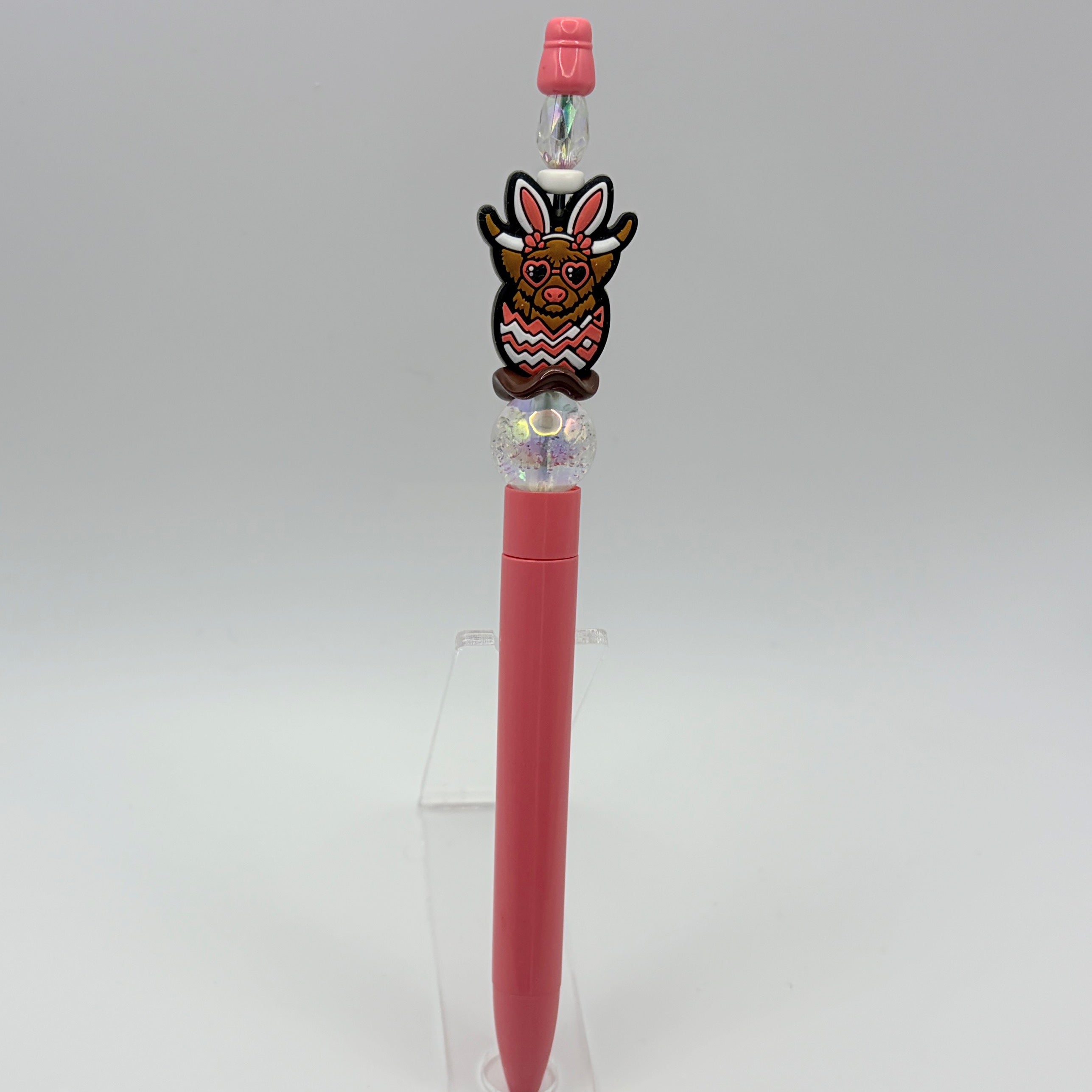 Happy Easter Bunny Ear Beaded Pens/Choose Your Style (A–E) | Handmade Basket Stuffers