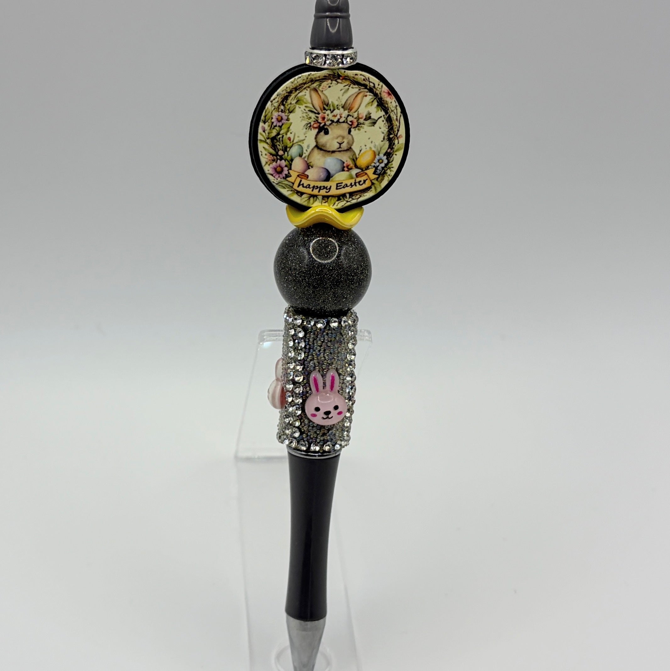 Easter Bunny Beaded Pens – Choose Your Style (A–E) | Handmade Gift | Baske