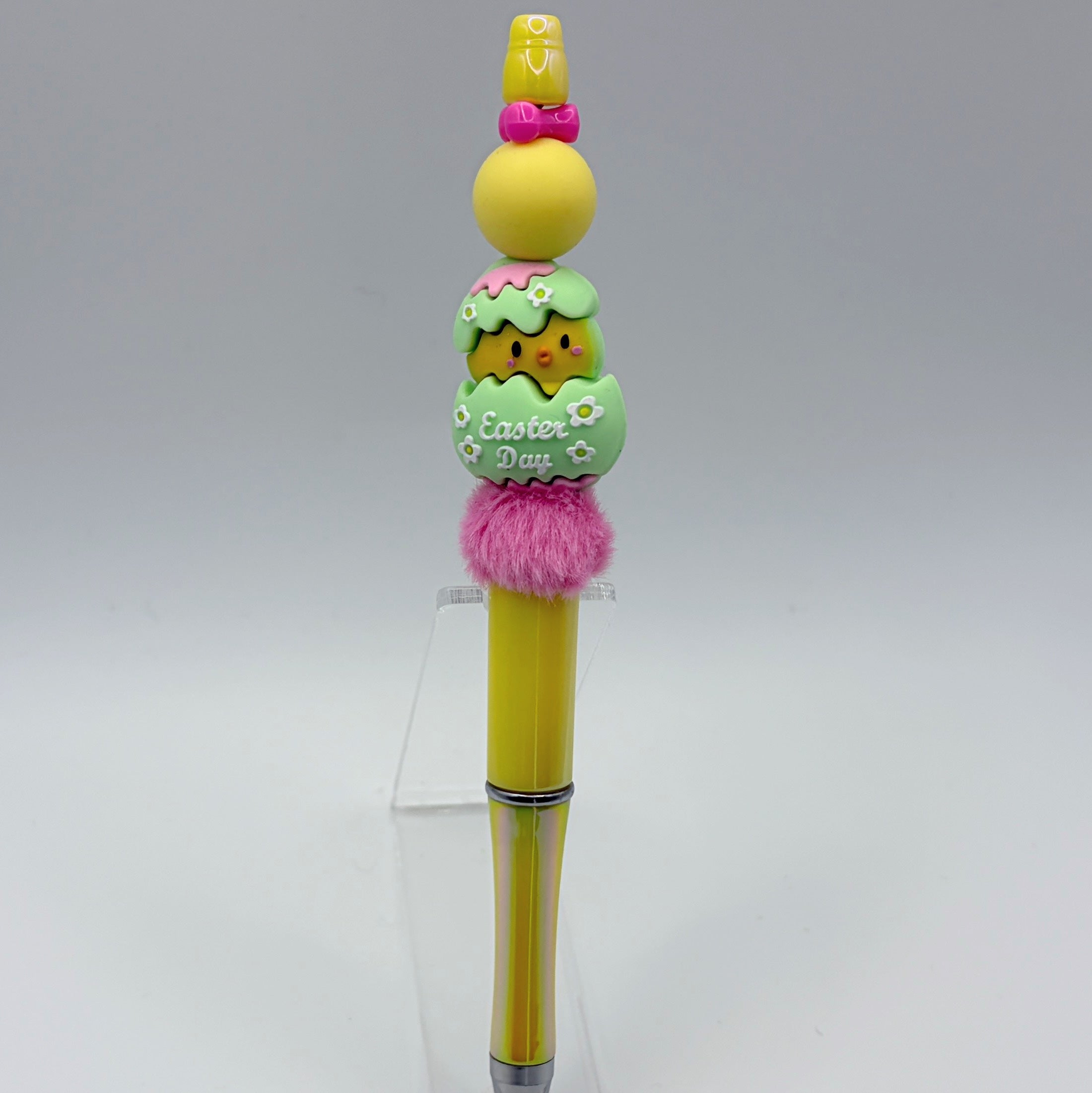 Happy Easter Bunny Beaded Pens – Choose Your Style (A–E) | Handmade Basket Stuffers