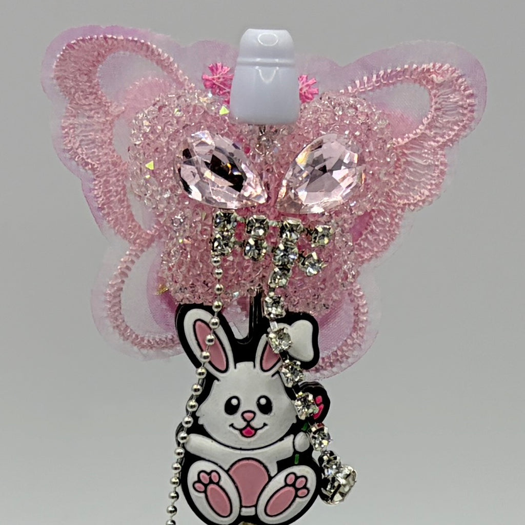 Bling Rhinestone Beaded Pens | Luxury Bunny & Pom Pom Pens | Handmade Statement Pens | Cute Gift Pens | Choose Style F–G