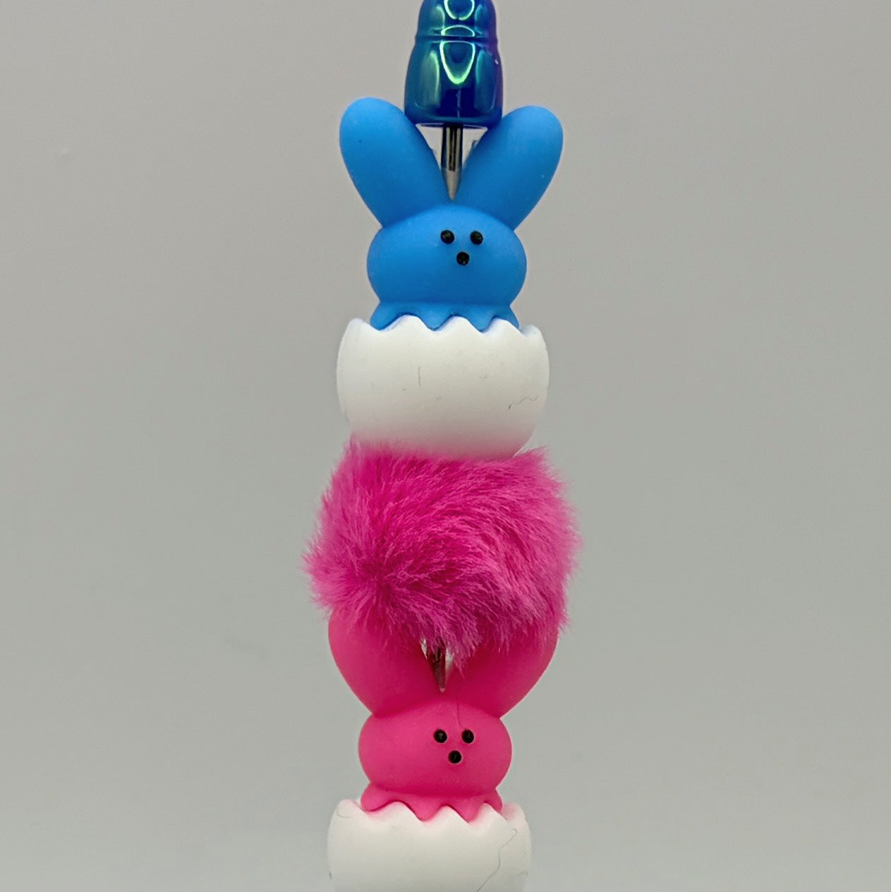 Easter Bunny Beaded Pens | Cute Spring Pens with Pom Pom & Chick Designs | Handmade Gift Pens | Easter Basket Fillers | Choose Style A–E