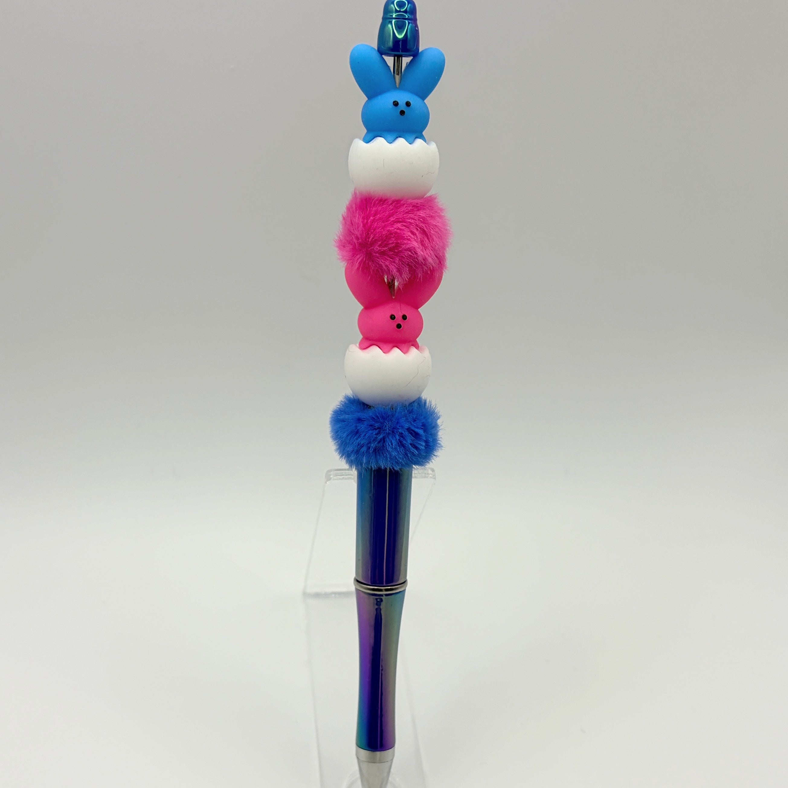 Easter Bunny Beaded Pens | Cute Spring Pens with Pom Pom & Chick Designs | Handmade Gift Pens | Easter Basket Fillers | Choose Style A–E