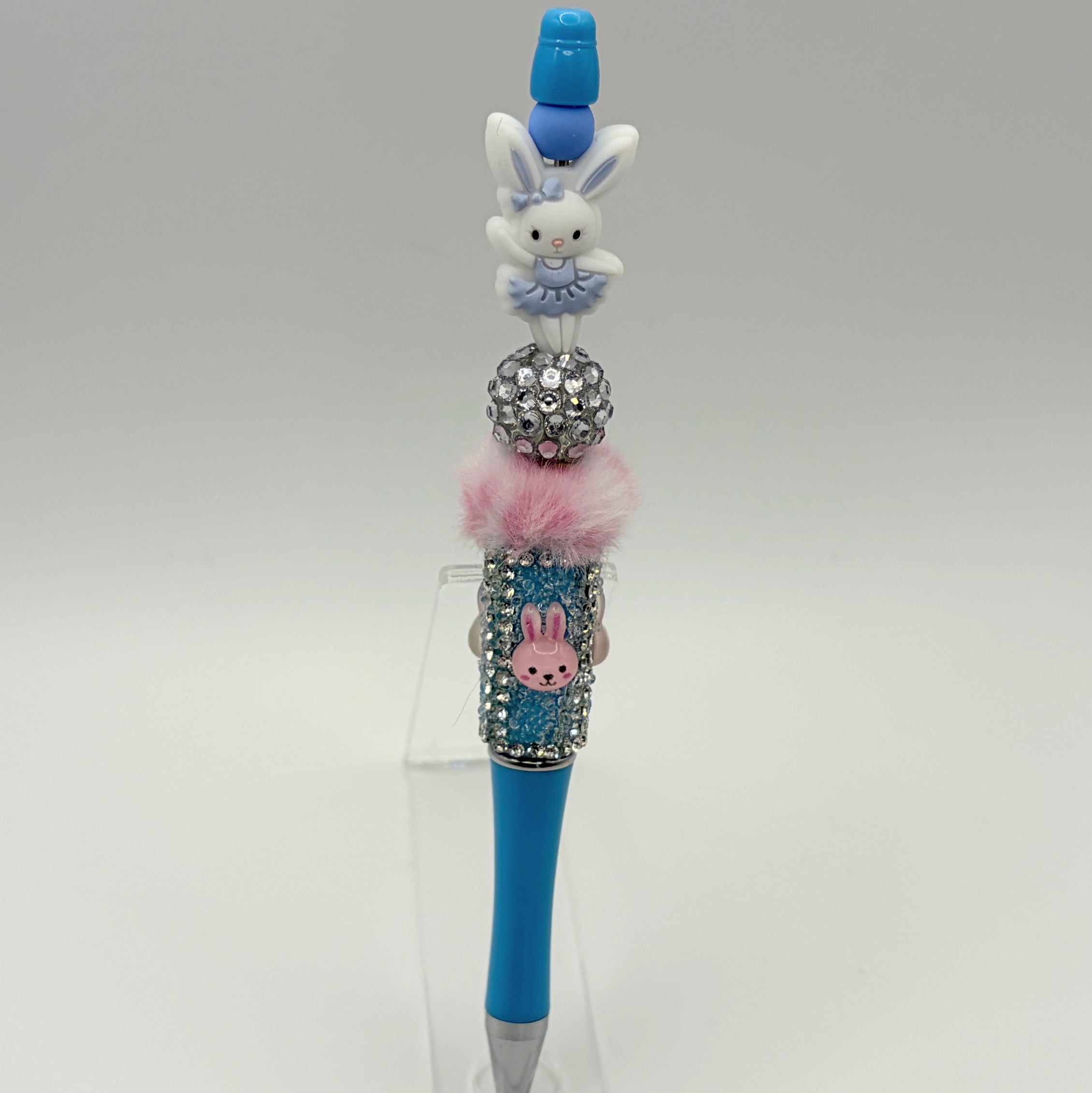 Happy Easter Bunny Ear Beaded Pens/Choose Your Style (A–E) | Handmade Basket Stuffers