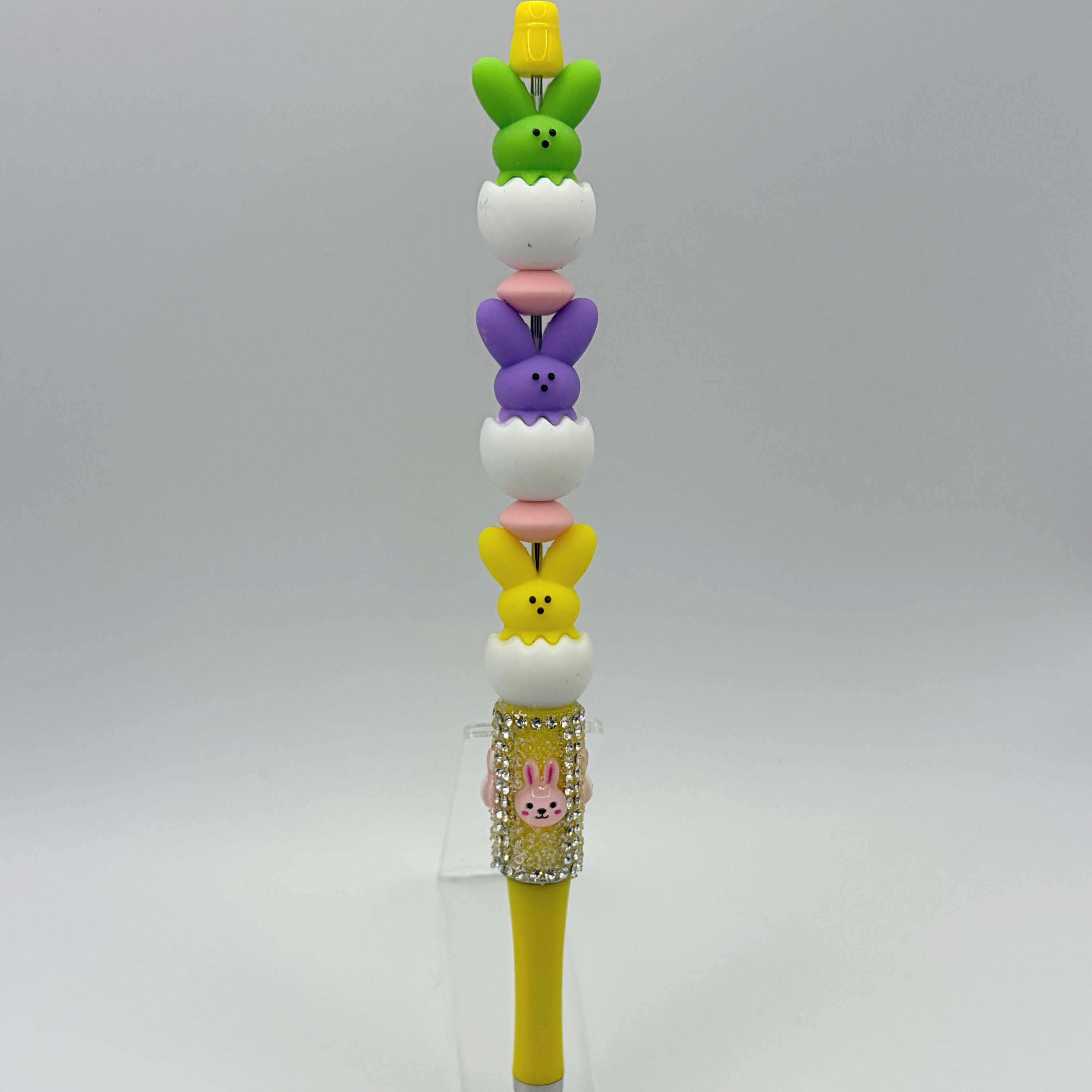 Easter Bunny Beaded Pens | Cute Spring Pens with Pom Pom & Chick Designs | Handmade Gift Pens | Easter Basket Fillers | Choose Style A–E