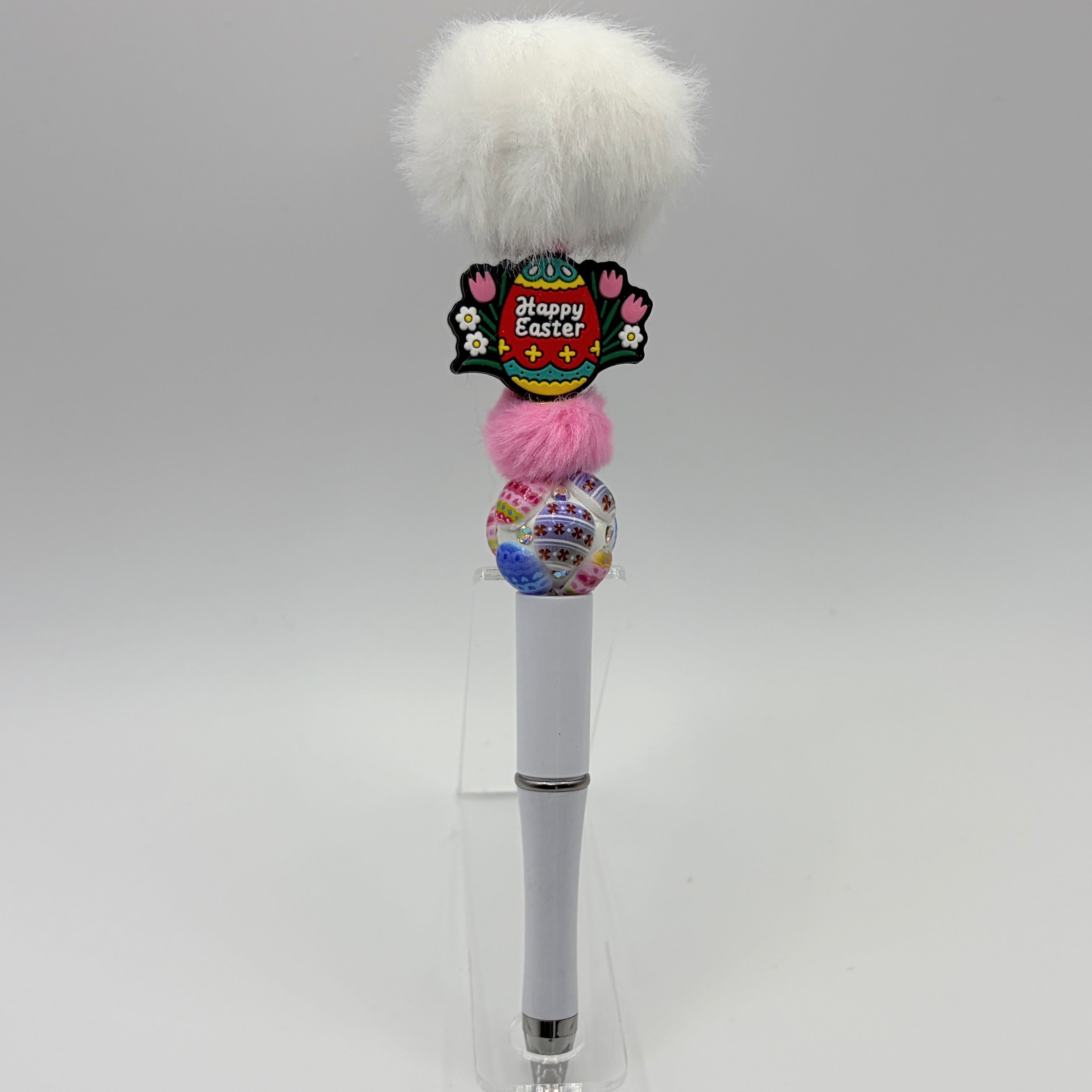 Happy Easter Bunny Beaded Pens – Choose Your Style (A–E) | Handmade Basket Stuffers