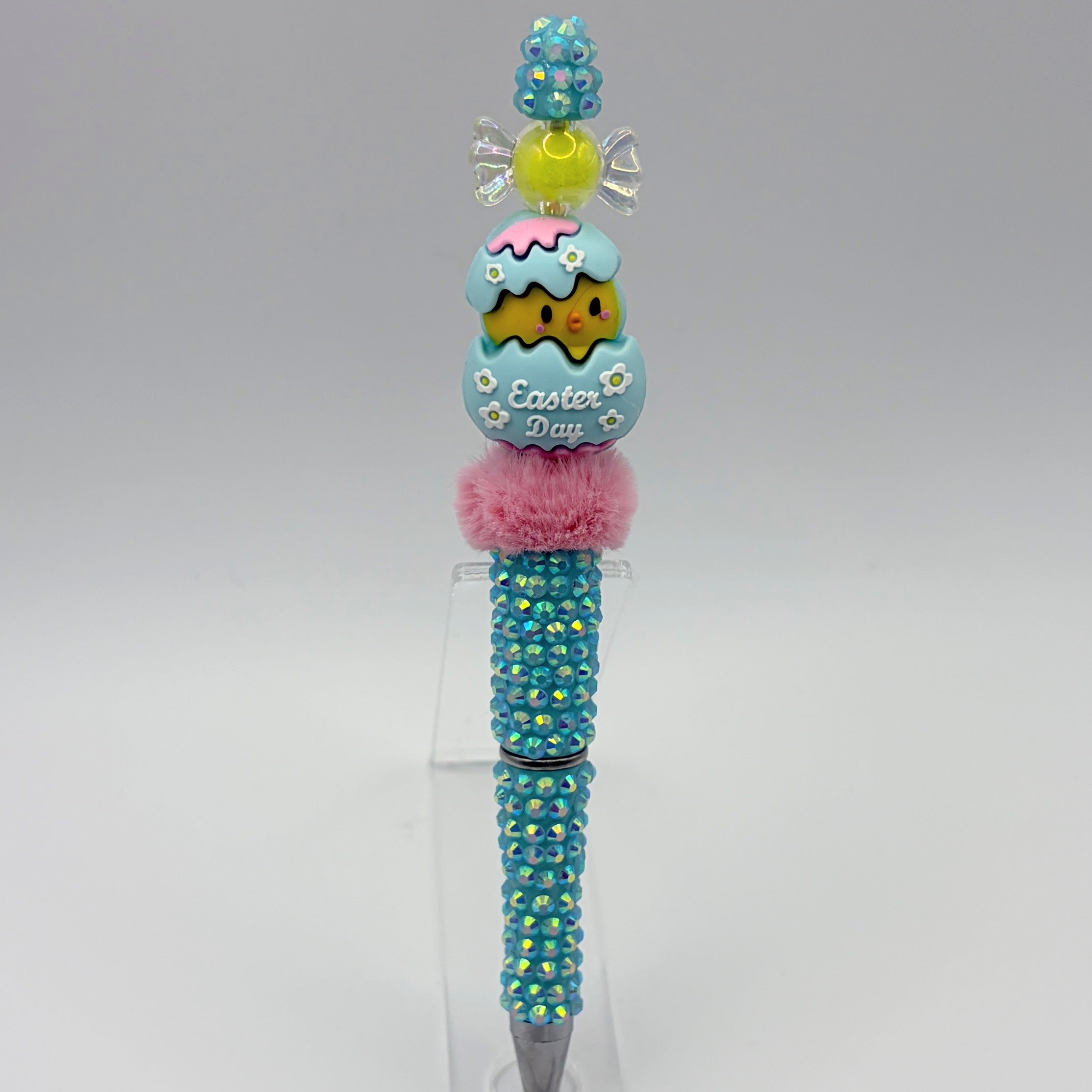 Easter Bunny Beaded Pens – Choose Your Style (A–E) | Handmade Gift | Baske
