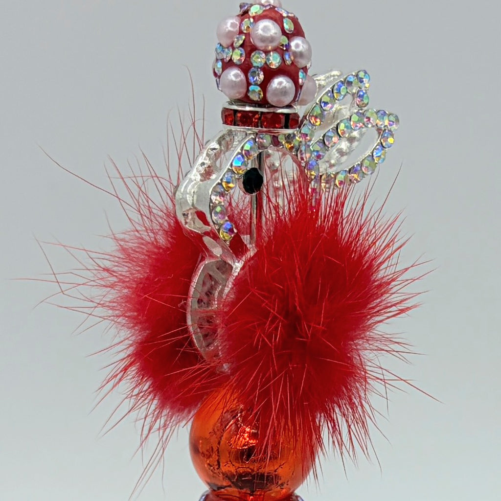 Bunny Bling Beaded Pens (Set 1) – Choose Your Style – Rhinestone Bunny & Pom-Pom Pens – Gift for Her