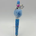 Bunny Bling Beaded Pens (Set 2) – Choose Your Style – Rhinestone Bunny & Pom-Pom Pens – Gift for Her