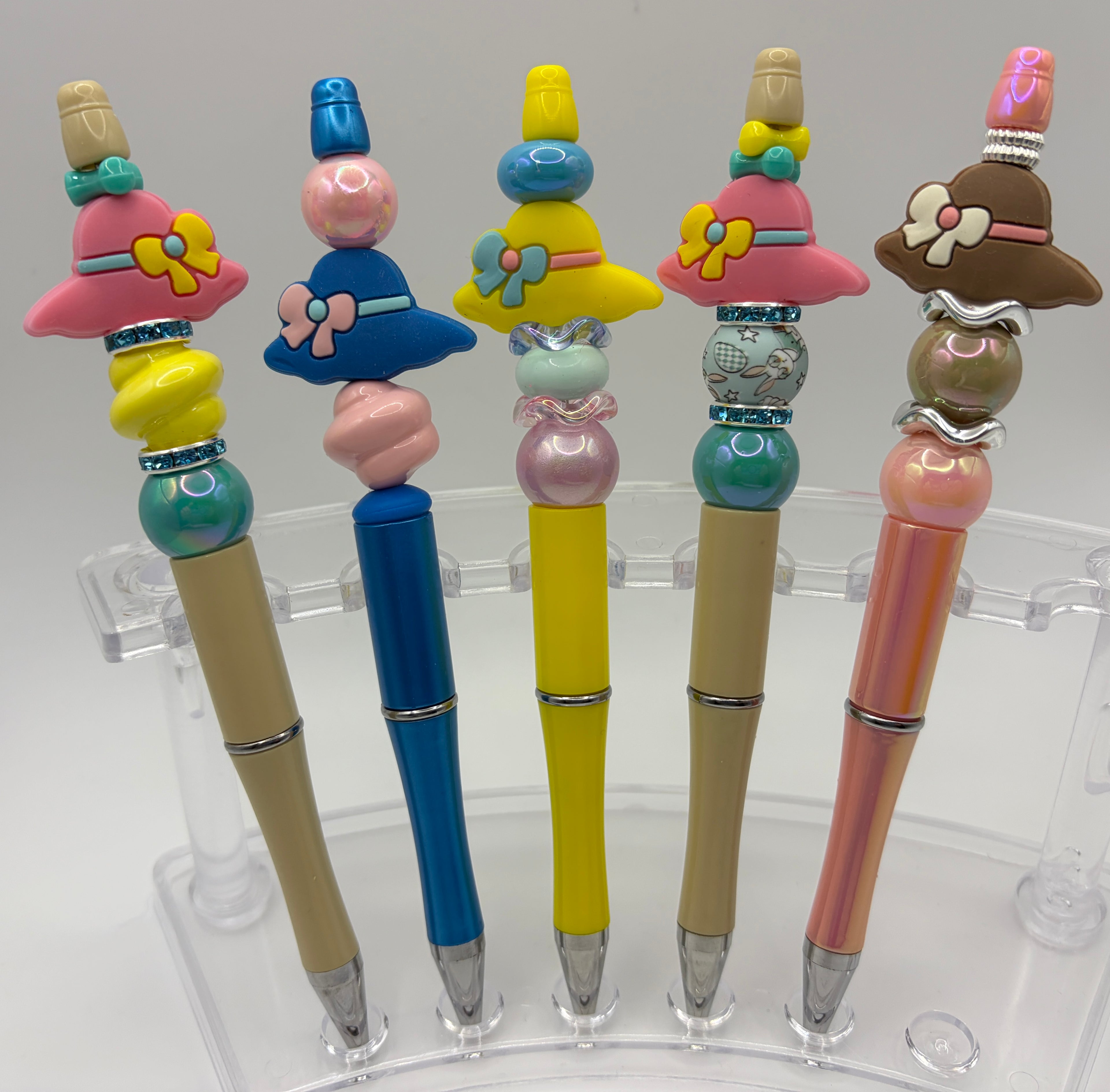 Easter Hat Beaded Pens – Choose Your Style – Basket Stuffer Gifts
