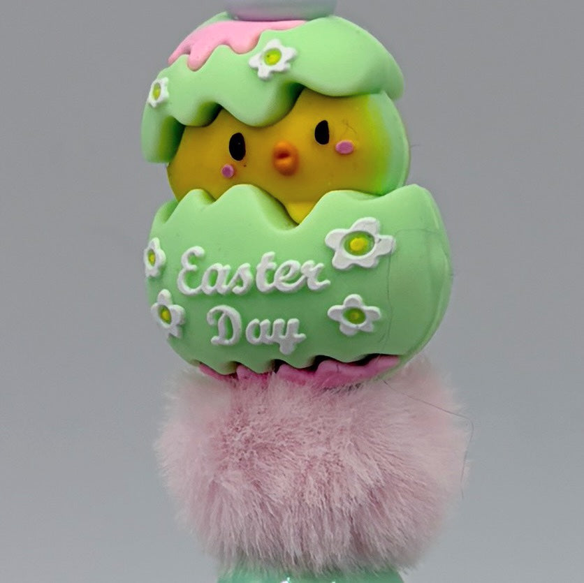 Happy Easter Bunny Beaded Pens – Choose Your Style (A–E) | Handmade Basket Stuffers