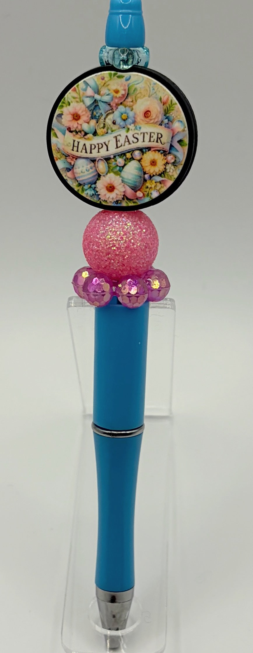 Happy Easter Bunny Beaded Pens – Choose Your Style (A–E) | Handmade Basket Stuffers