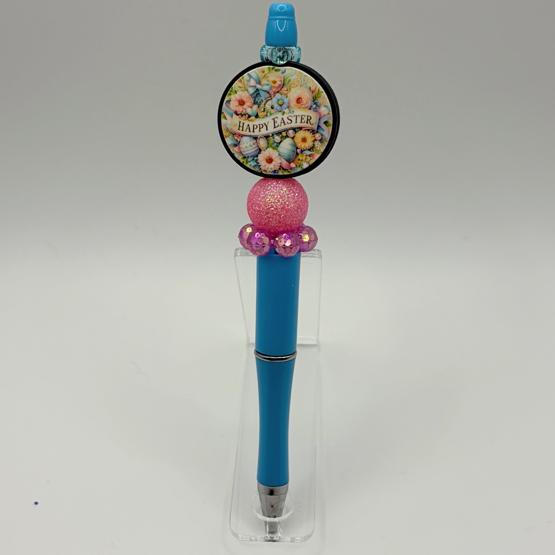 Happy Easter Bunny Beaded Pens – Choose Your Style (A–E) | Handmade Basket Stuffers