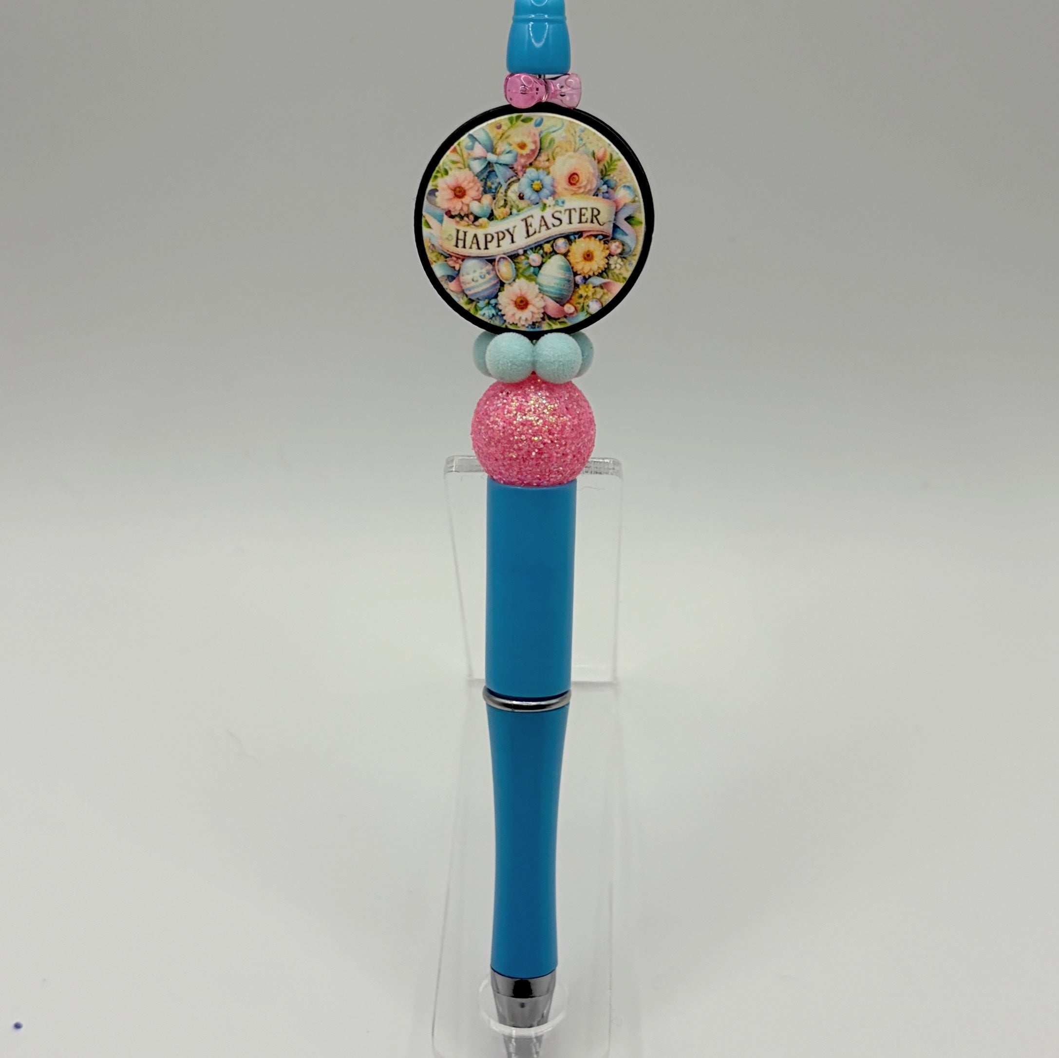 Happy Easter Bunny Beaded Pens – Choose Your Style (A–E) | Handmade Basket Stuffers