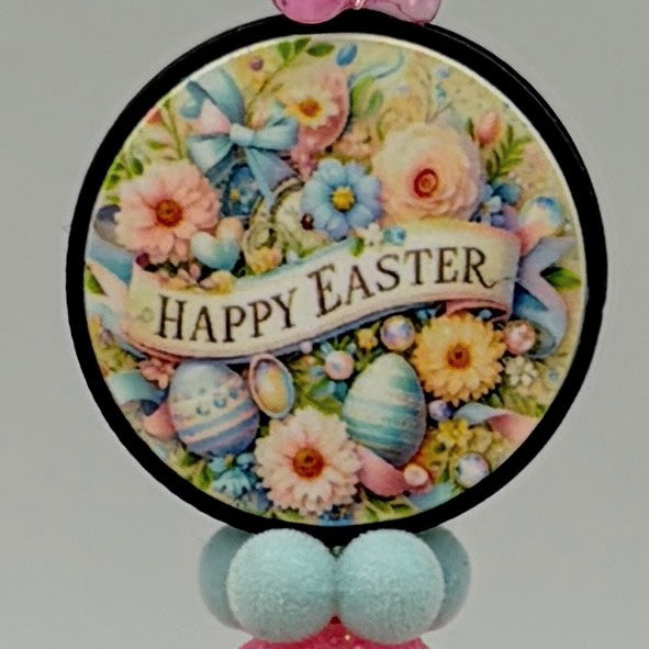 Happy Easter Bunny Beaded Pens – Choose Your Style (A–E) | Handmade Basket Stuffers