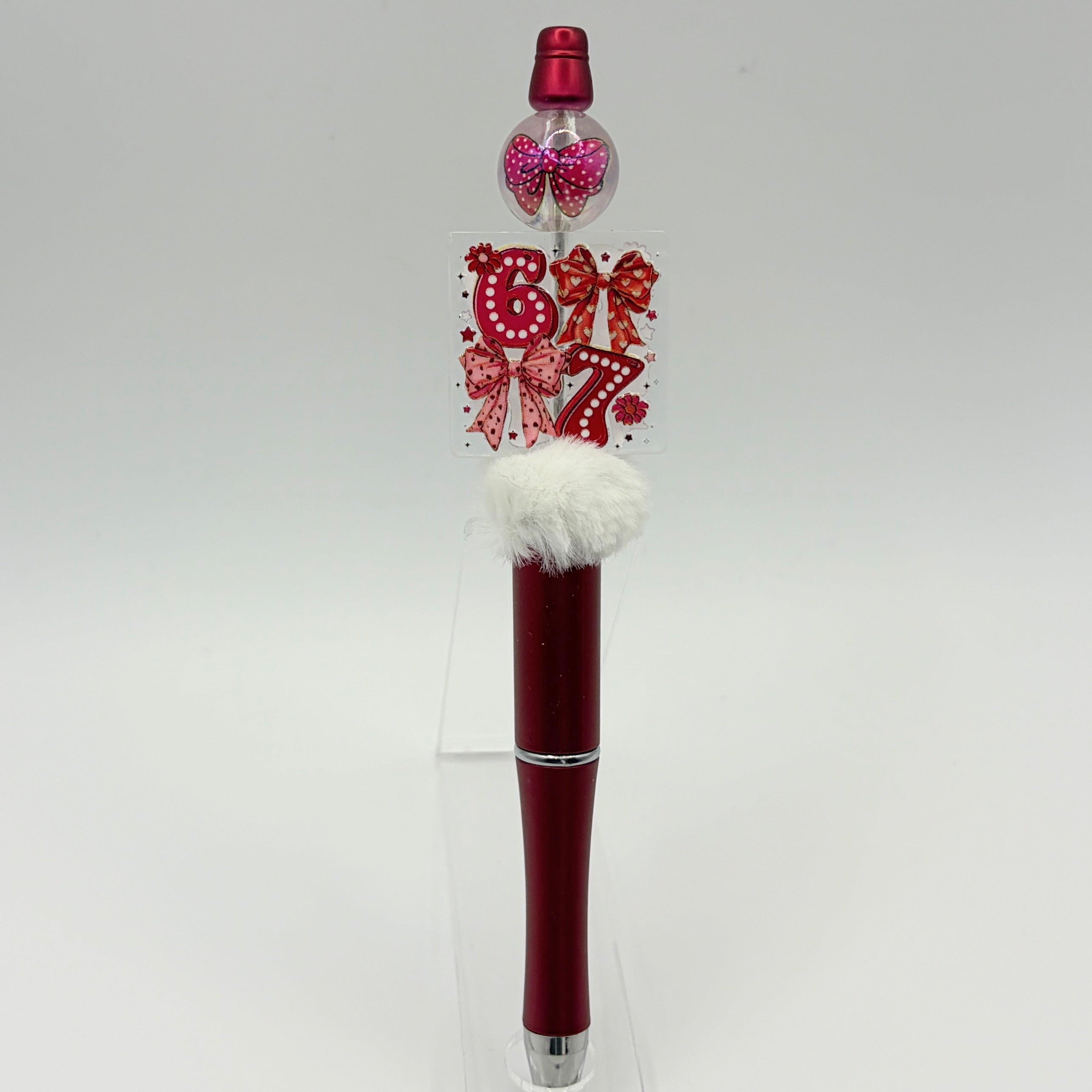 "67" Beaded Pens – Choose Your Style A–E | Fun Number Pens | Gift Idea | Limited Handmade Pens