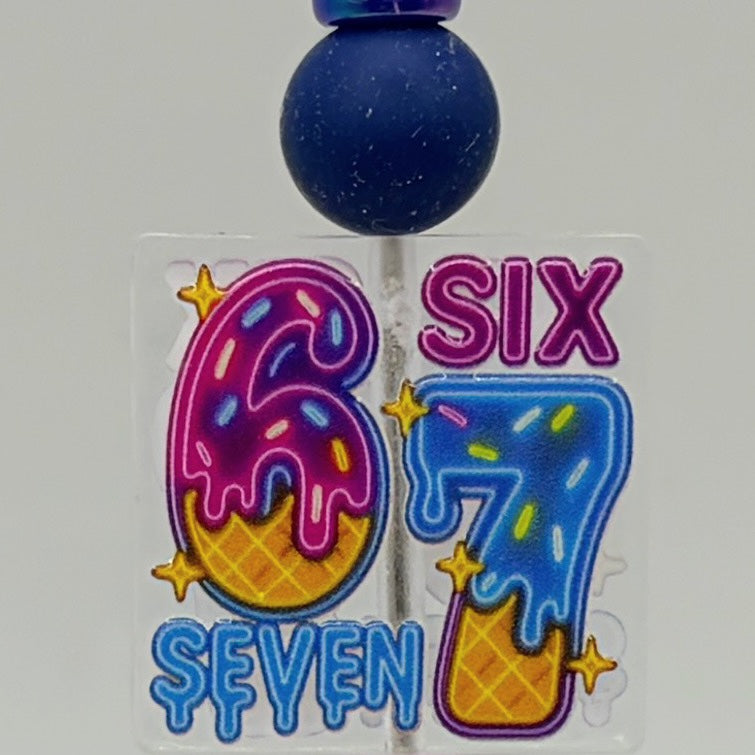 "67" Beaded Pens – Choose Your Style A–E | Fun Number Pens | Gift Idea | Limited Handmade Pens