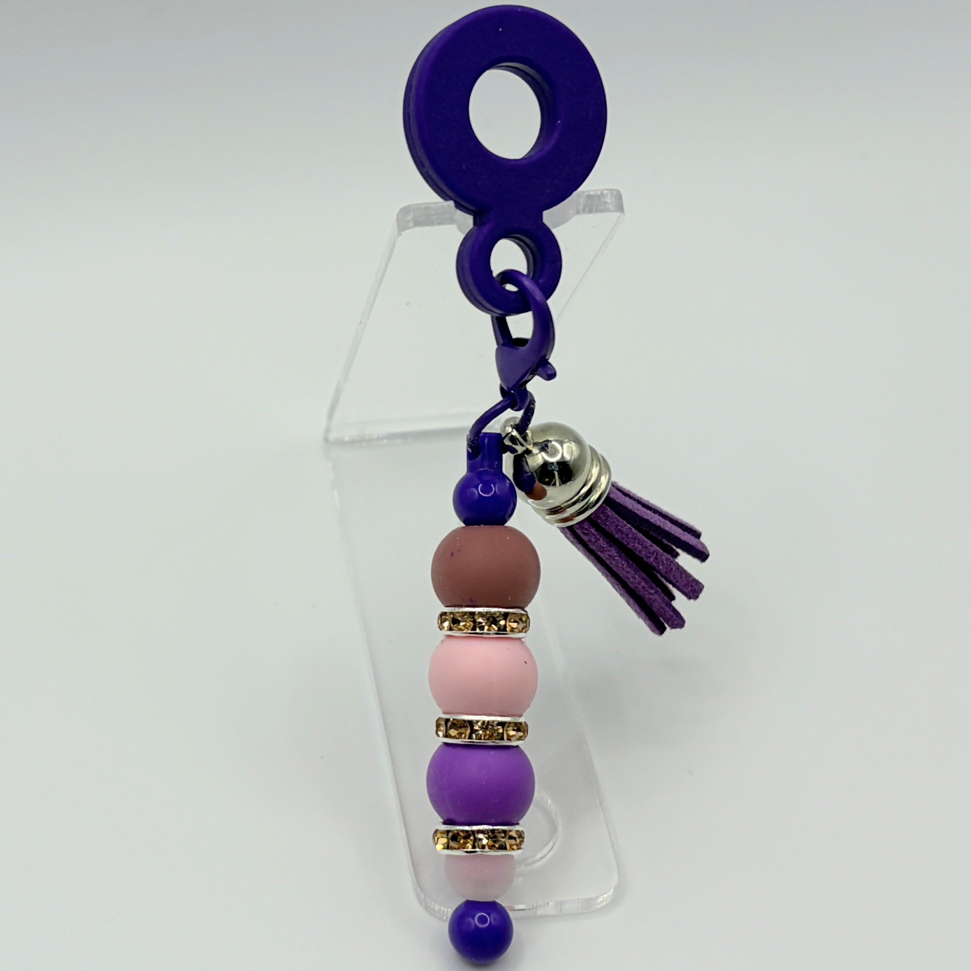 Beaded Straw Cap Charms – Reusable Silicone Tumbler Straw Toppers