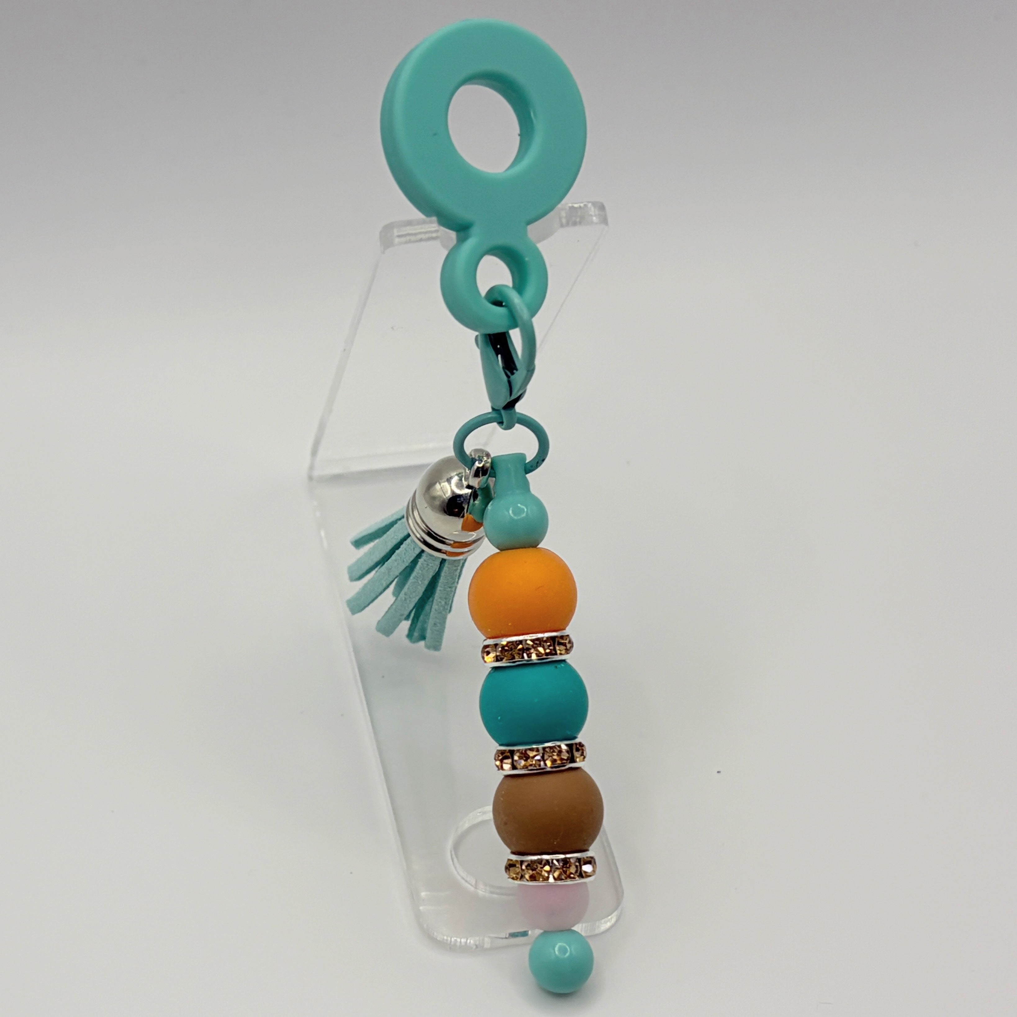 Beaded Straw Cap Charms – Reusable Silicone Tumbler Straw Toppers