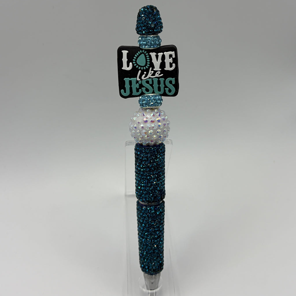 Choose Your Style Faith Rhinestone Beaded Pens | Christian “Love Like Jesus” | Holy Bible | Walk by Faith Pens