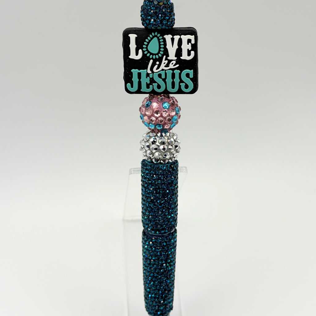 Choose Your Style Faith Rhinestone Beaded Pens | Christian “Love Like Jesus” | Holy Bible | Walk by Faith Pens
