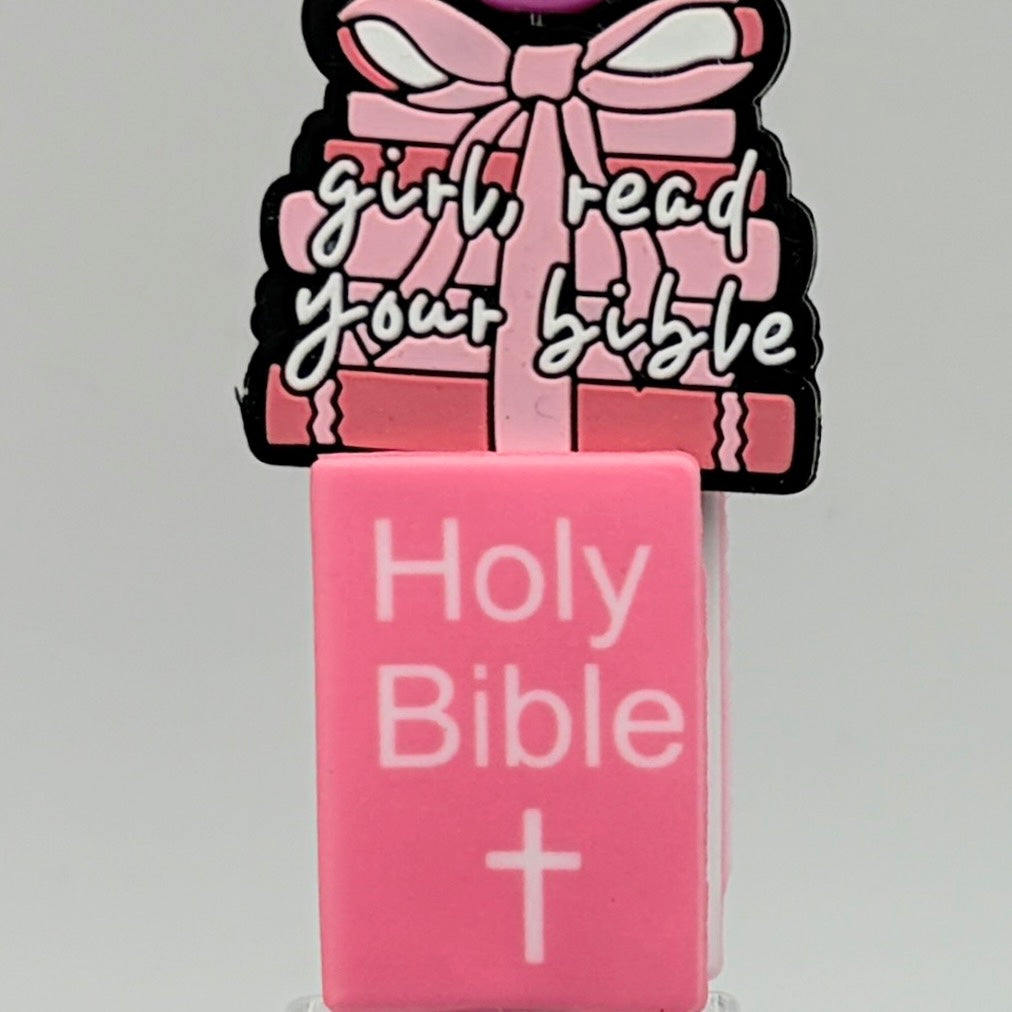 Faith-Inspired Pink Beaded Pens – Choose Your Style A–F | Christian Gift Pens | Bible, Prayer, God is Good | Gift Ready