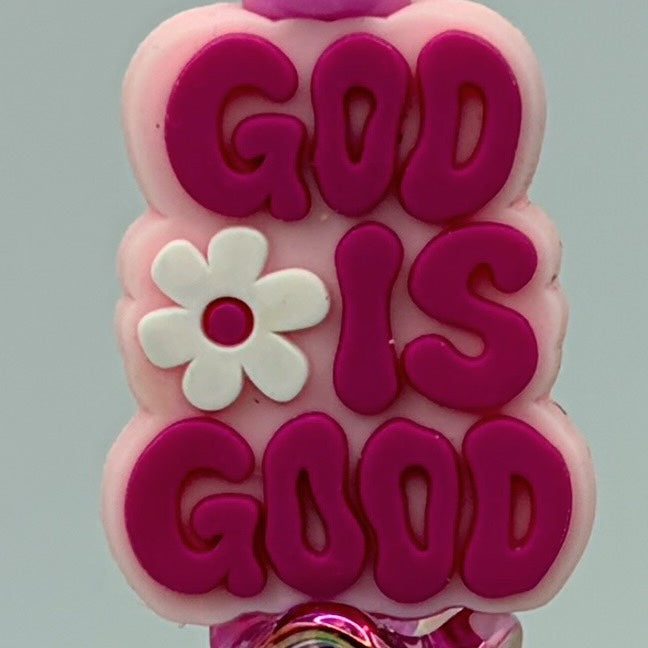 Faith-Inspired Pink Beaded Pens – Choose Your Style A–F | Christian Gift Pens | Bible, Prayer, God is Good | Gift Ready