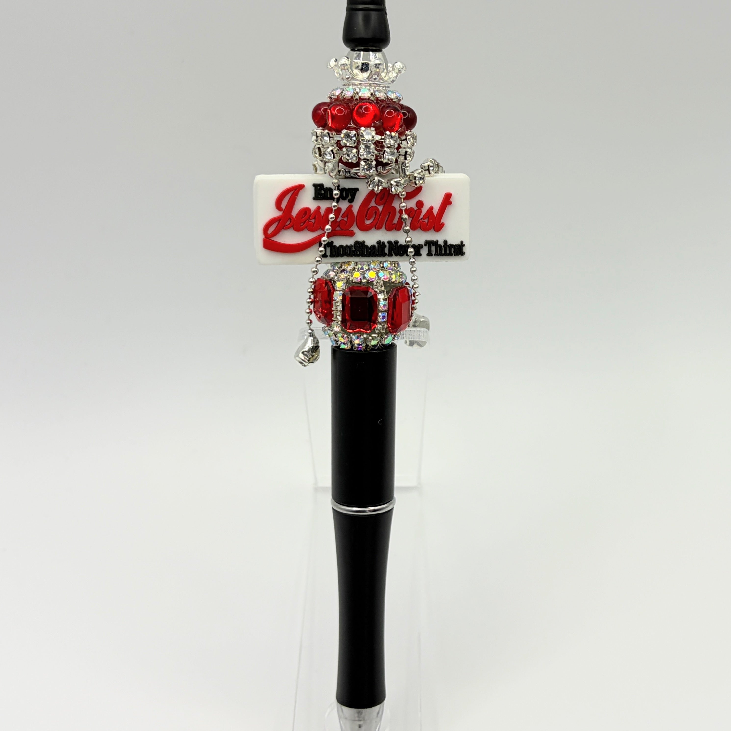 Faith-Inspired Beaded Pens – Choose Your Style A–F | Christian Gift Pens | Jesus Loves You | One of a Kind | $10 Each