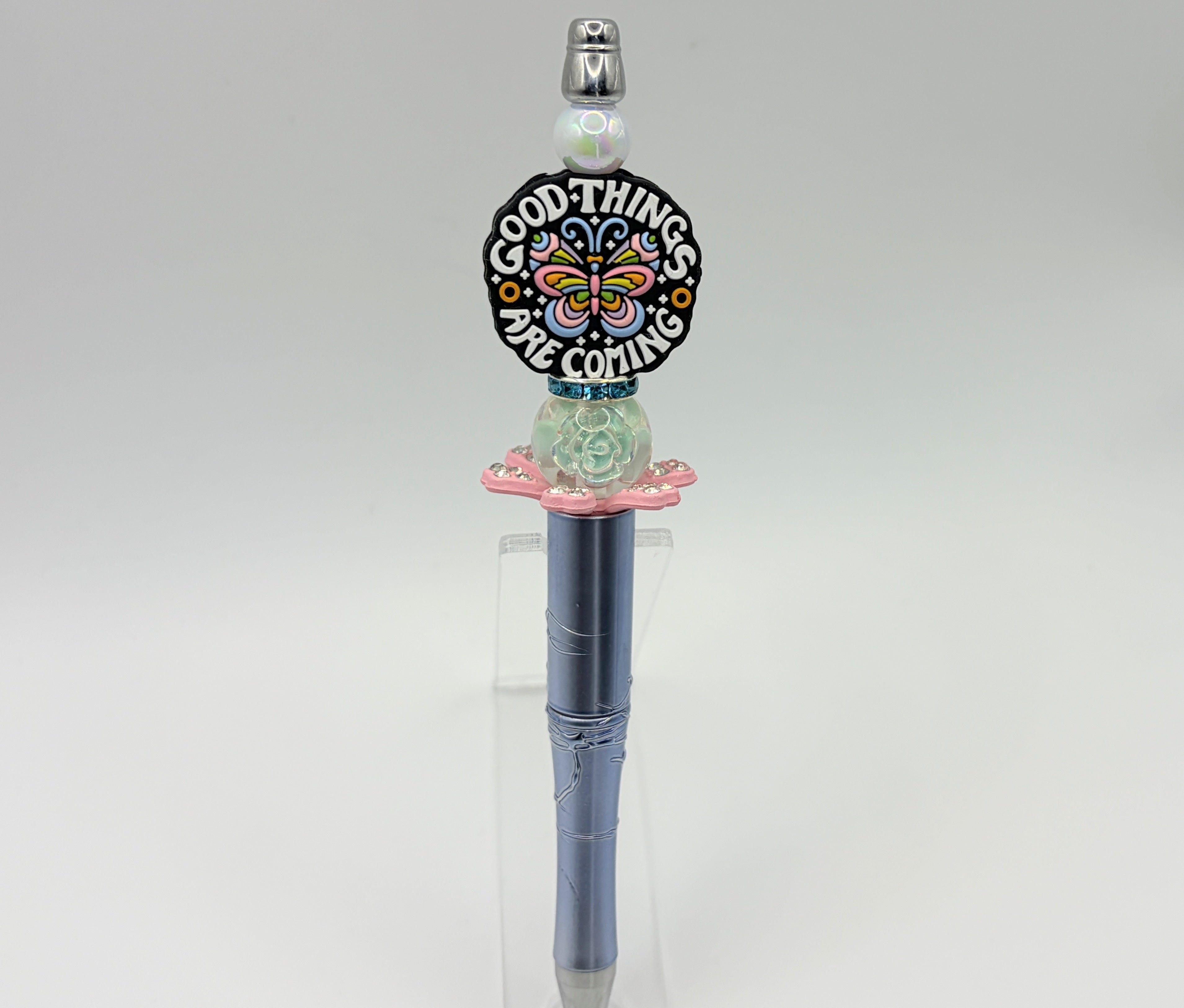 Faith-Inspired Beaded Pens – Choose Your Style A–F | Christian Gift Pens | Cross, Bible, Scripture Pens | Handmade Ink Pens