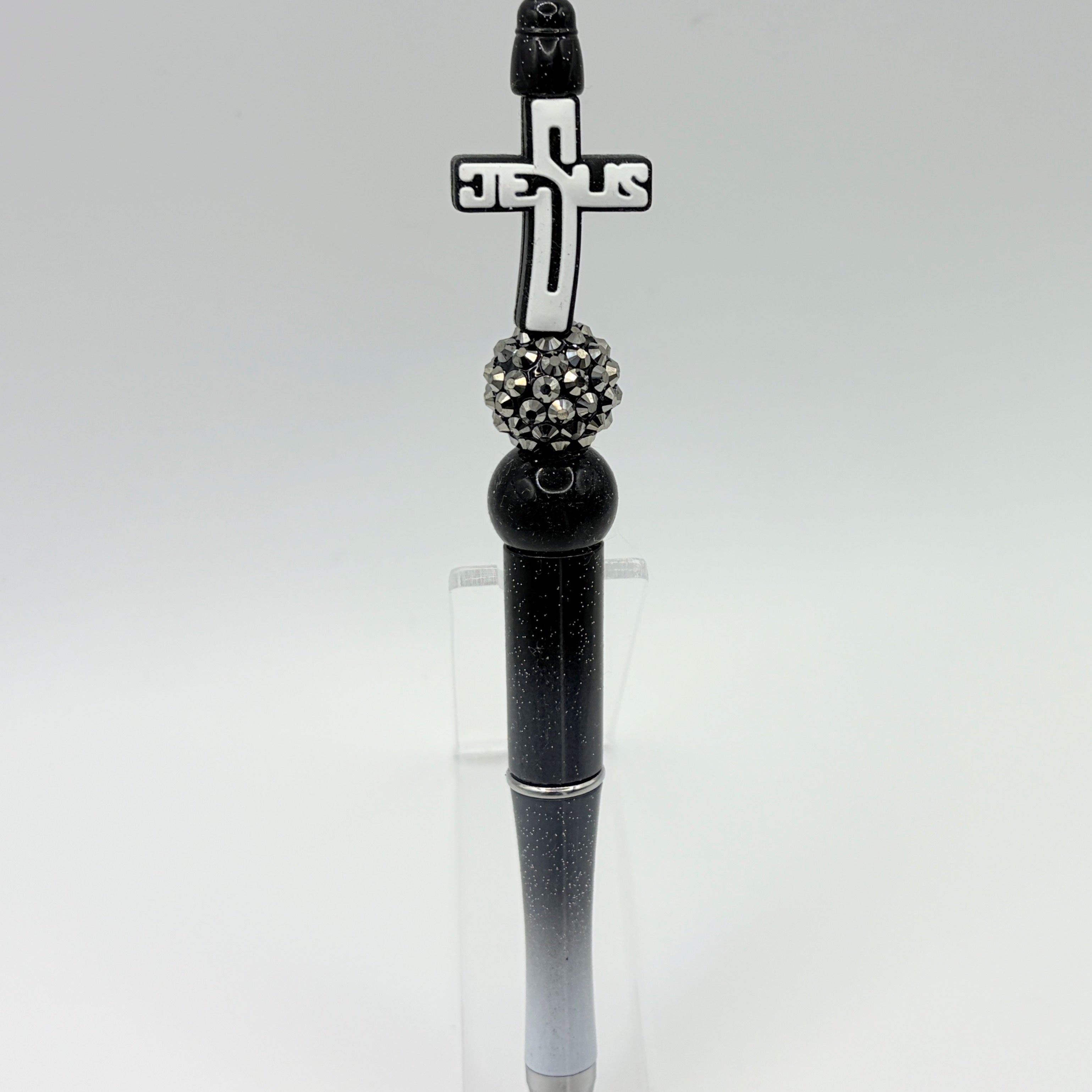 Faith-Inspired Beaded Pens – Choose Your Style A–F | Christian Gift Pens | Cross, Bible, Scripture Pens | Handmade Ink Pens
