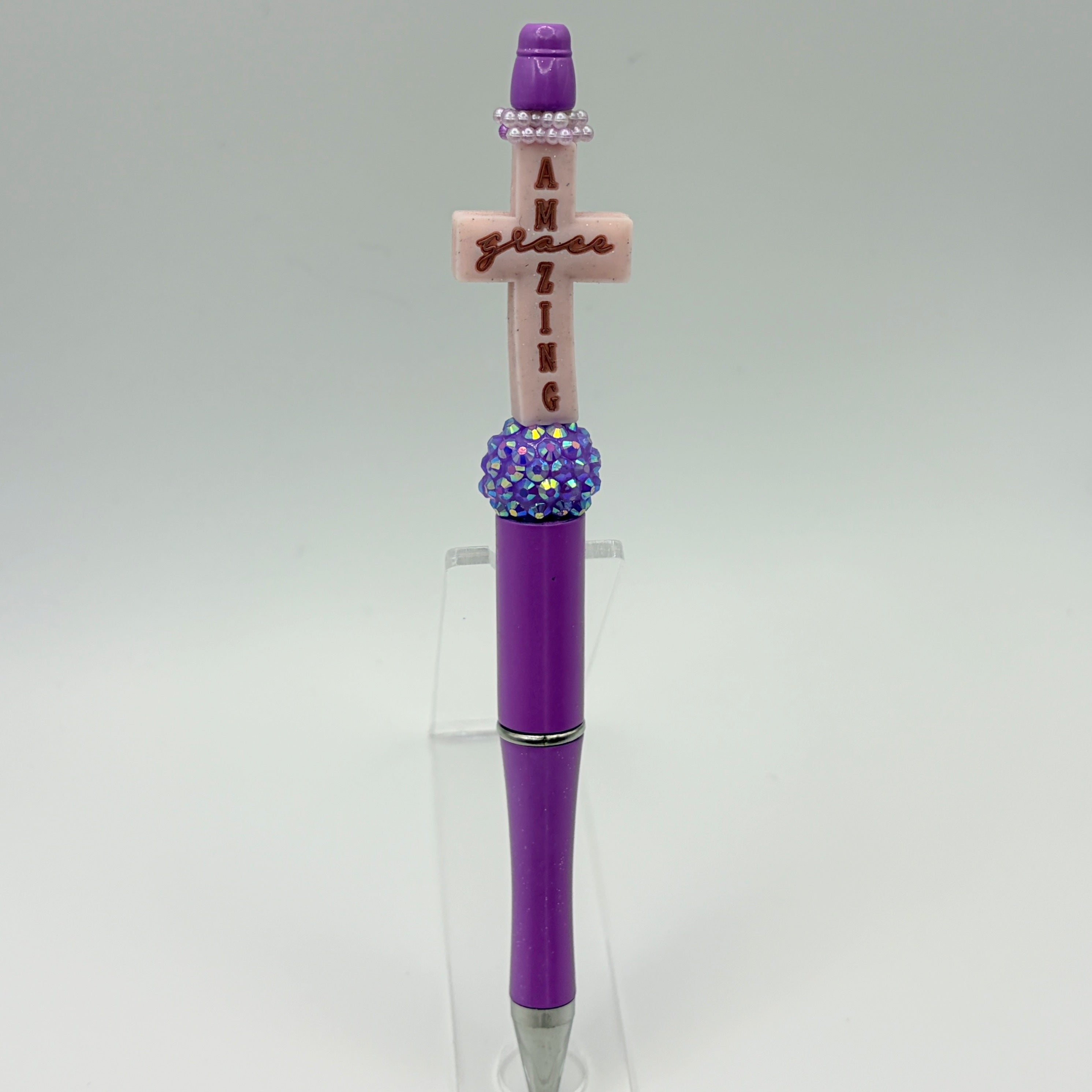 Faith-Inspired Beaded Pens – Choose Your Style A–F | Christian Pens | Cross, Scripture & Inspirational Message Pens | Handmade Gifts