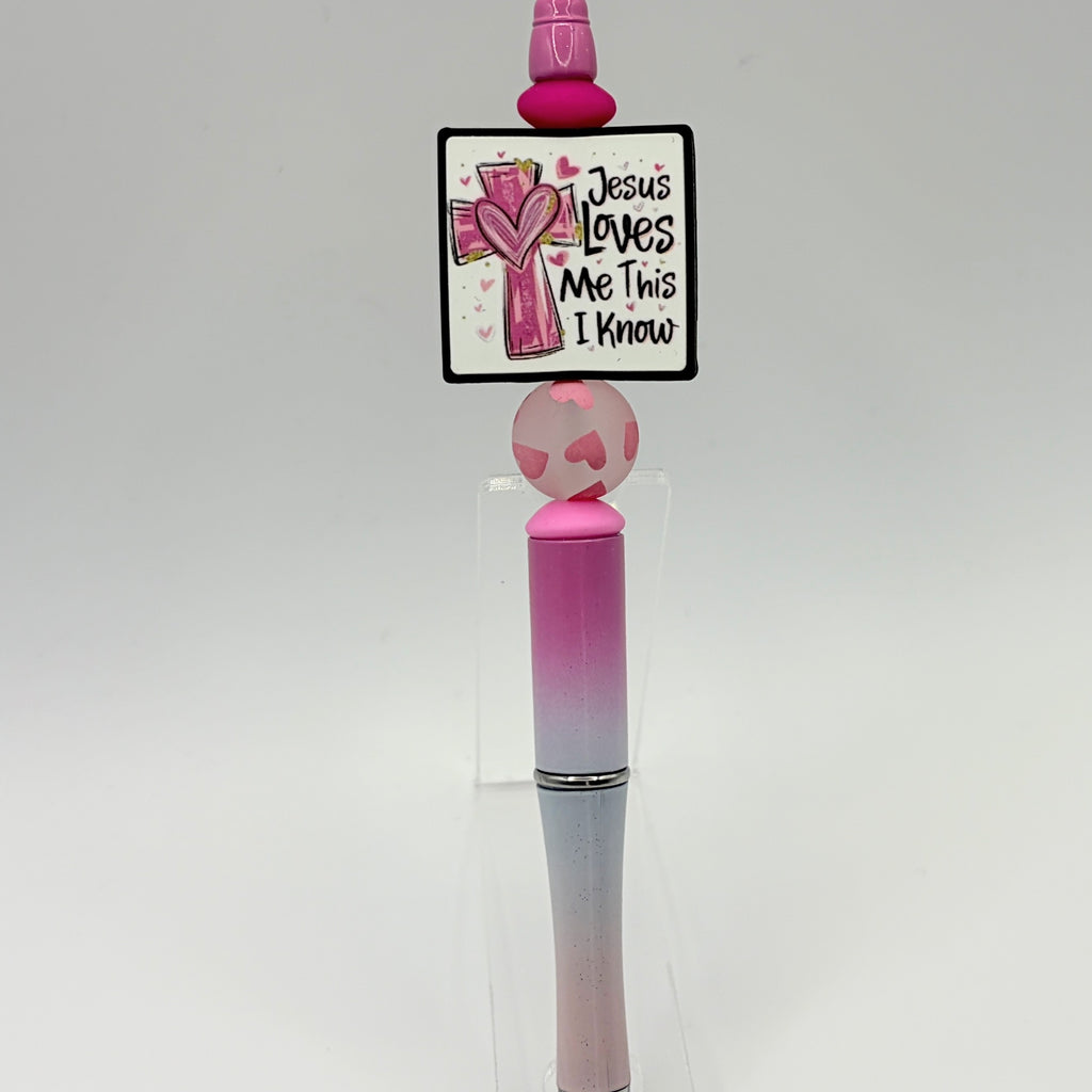 Faith-Inspired Beaded Pens – Choose Your Style A–F | Christian Pens | Cross, Scripture & Inspirational Message Pens | Handmade Gifts