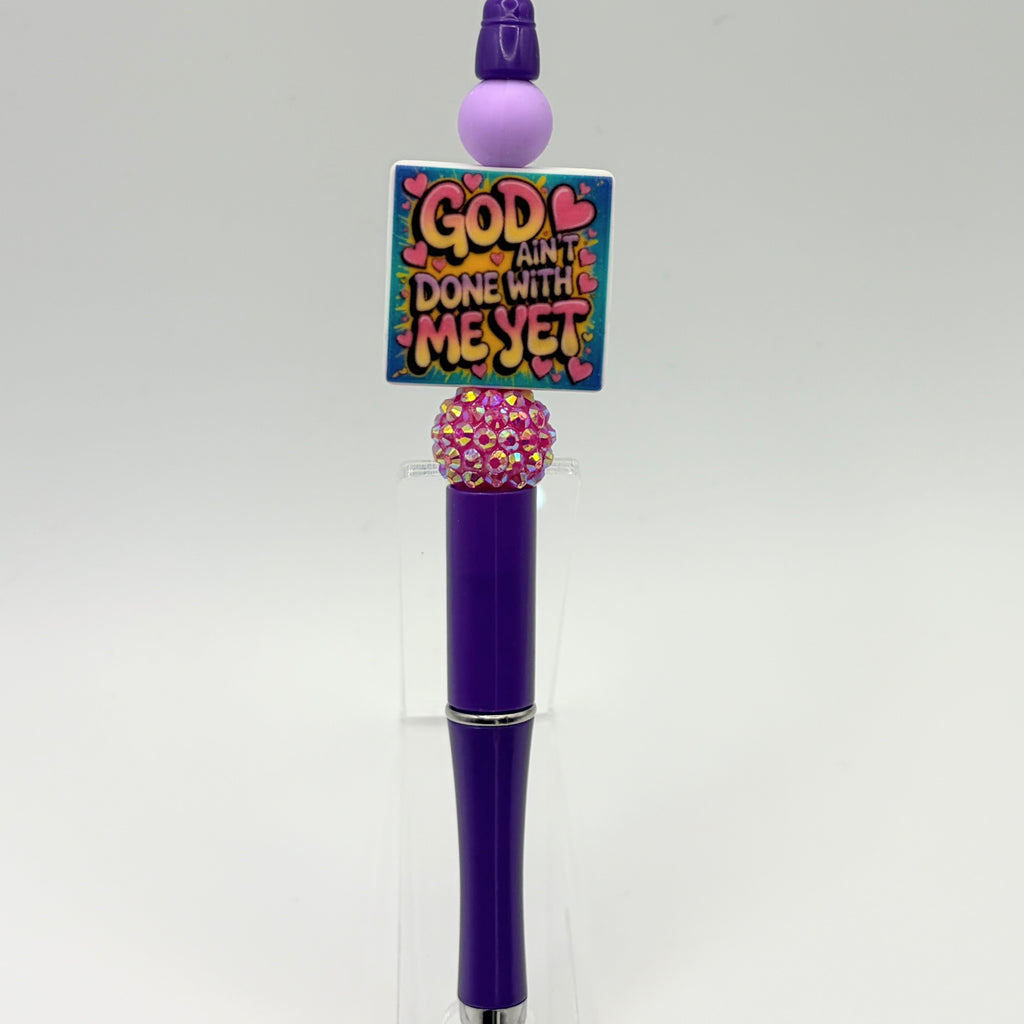 Faith-Inspired Beaded Pens – Choose Your Style A–F | Christian Pens | Cross, Scripture & Inspirational Message Pens | Handmade Gifts