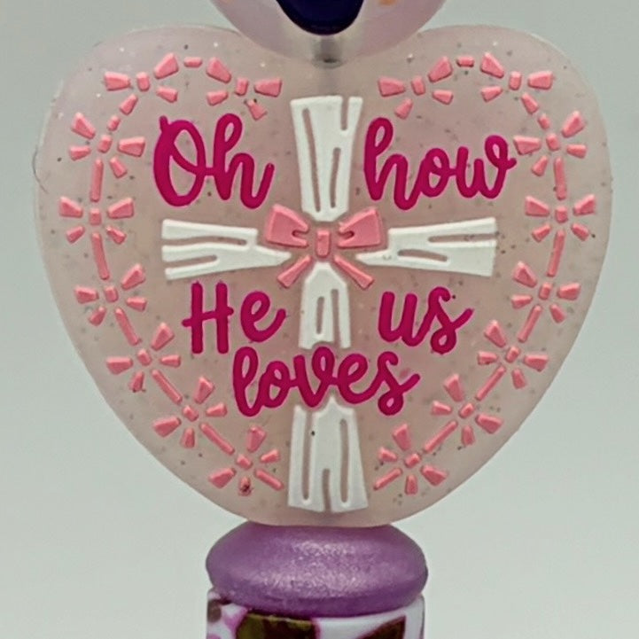 Faith-Inspired Beaded Pens – Choose Your Style A–F | Christian Pens | Cross, Scripture & Inspirational Message Pens | Handmade Gifts