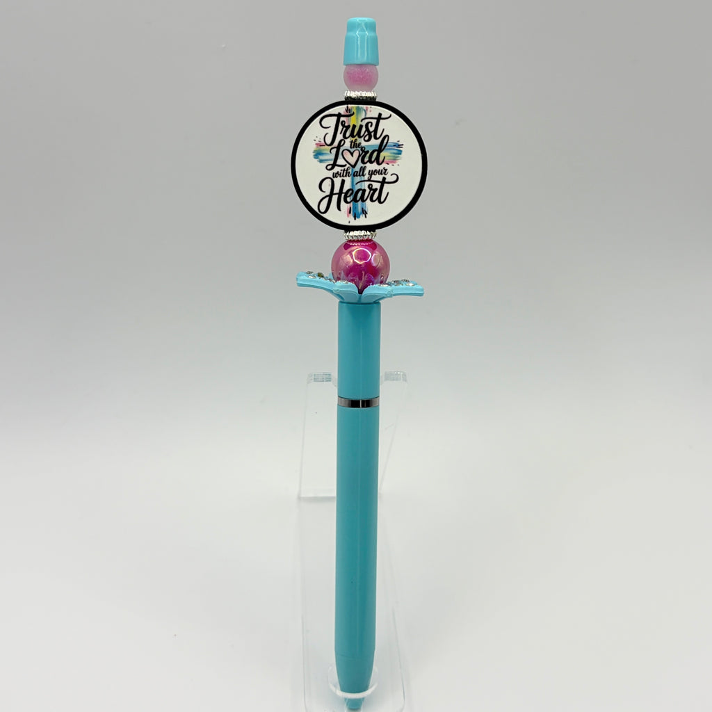 Faith-Inspired Beaded Pens – Choose Your Style A–F | Christian Pens | Love Like Jesus, Cross & Inspirational Pens | Handmade Gifts