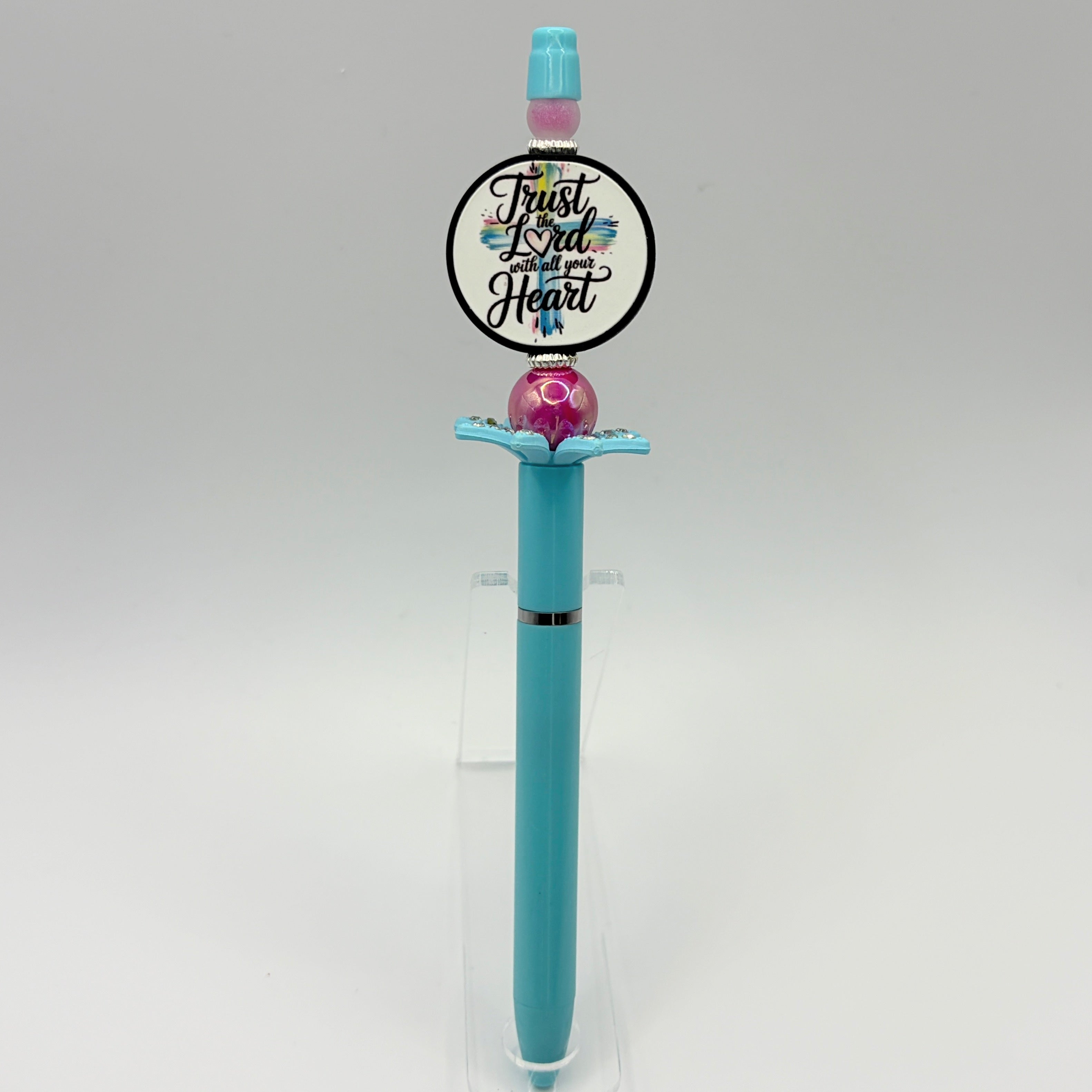 Faith-Inspired Beaded Pens – Choose Your Style A–F | Christian Pens | Love Like Jesus, Cross & Inspirational Pens | Handmade Gifts