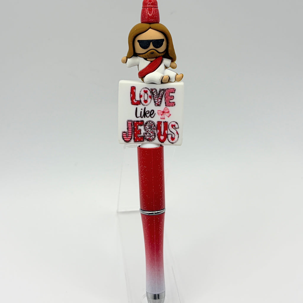 Faith-Inspired Beaded Pens – Choose Your Style A–F | Christian Pens | Love Like Jesus, Cross & Inspirational Pens | Handmade Gifts