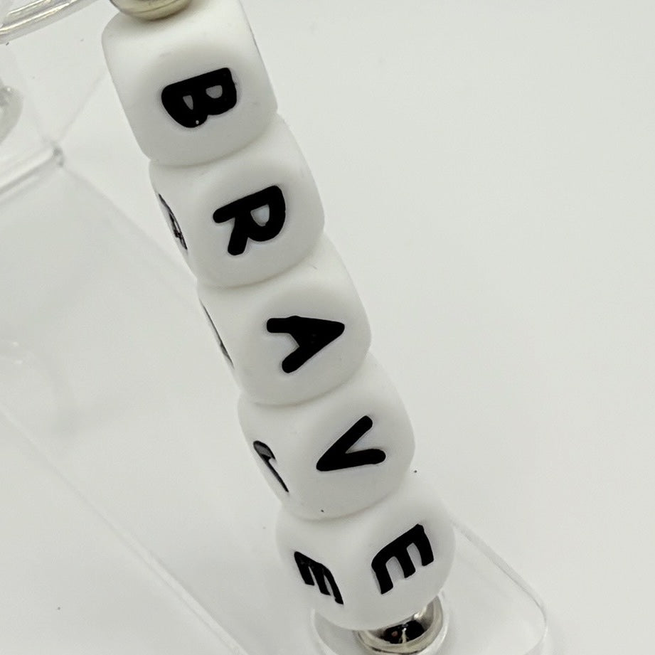 Faith-Inspired Beaded Keychains – “Brave, Hope, Love” Christian Keychains | Choose Your Style A–D