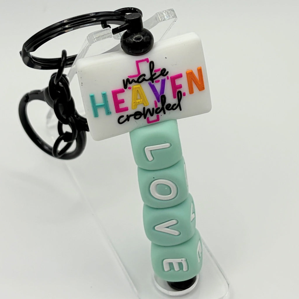 Faith-Inspired Beaded Keychains – “Brave, Hope, Love” Christian Keychains | Choose Your Style A–D