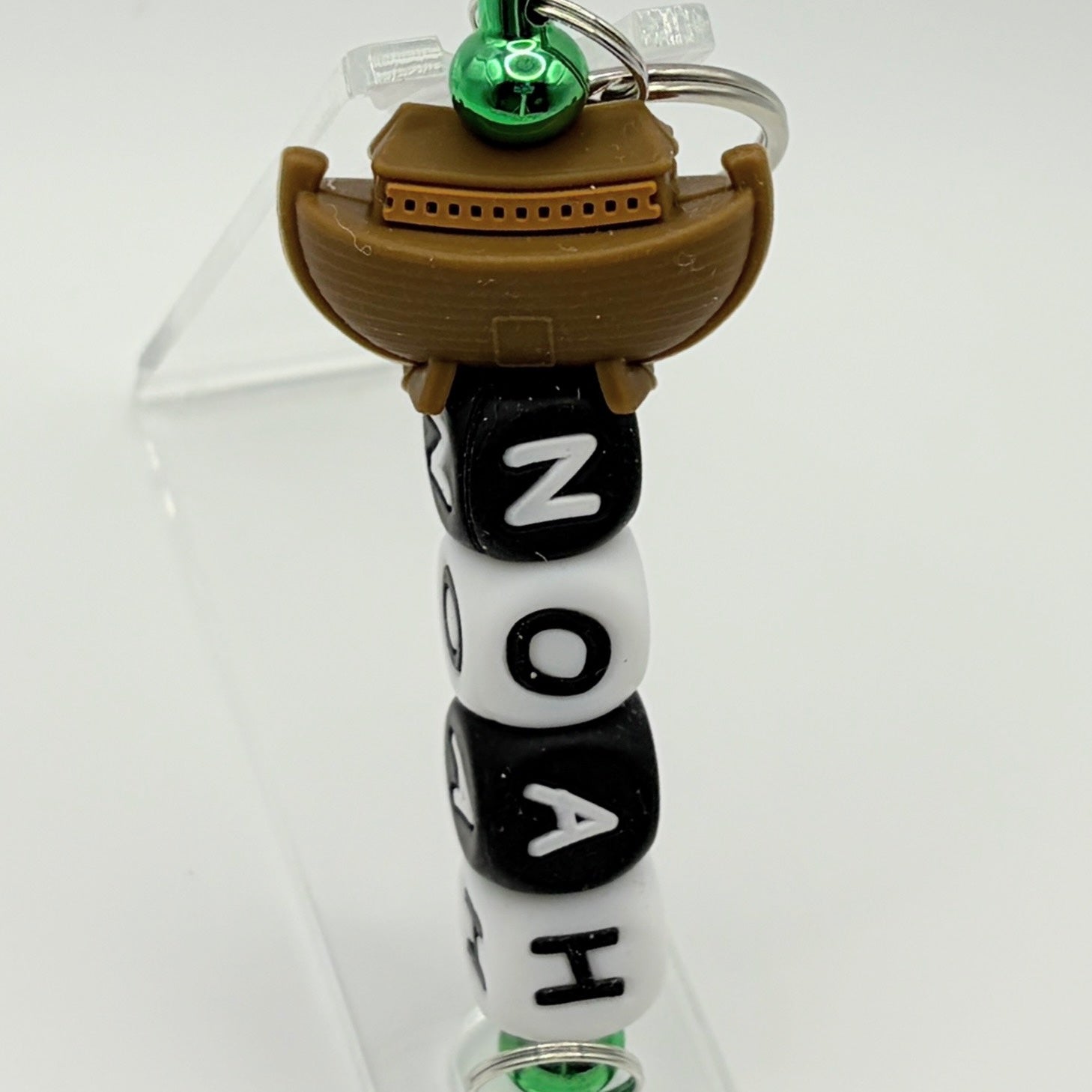 Faith-Inspired Noah’s Ark Beaded Keychains – Christian Keychains | Choose Your Style A–D | Handmade Gift