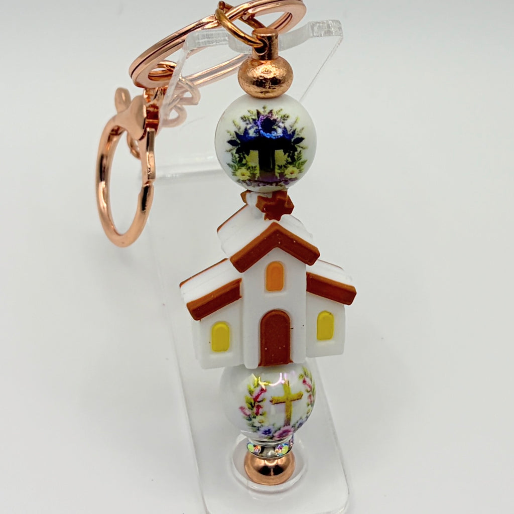 Faith-Inspired Noah’s Ark Beaded Keychains – Christian Keychains | Choose Your Style A–D | Handmade Gift