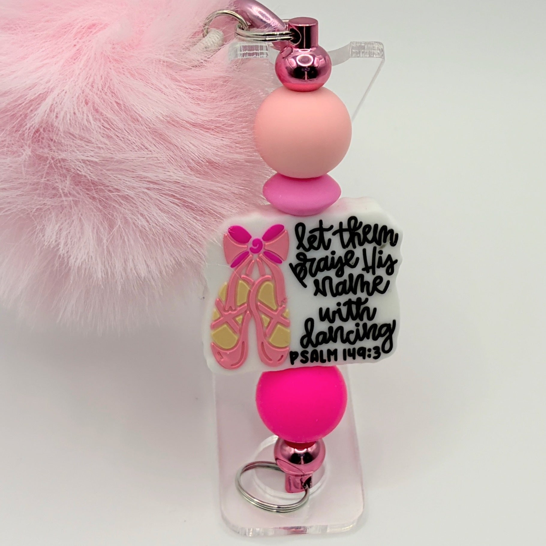 Faith-Inspired Beaded Keychains – Cute Christian Keychains with Puff, Scripture & Jesus Designs | Choose Your Style A–D