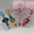 Faith-Inspired Beaded Keychains – Cute Christian Keychains with Puff, Scripture & Jesus Designs | Choose Your Style A–D