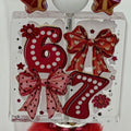 Cute Birthday Beaded Keychains – “6 & 7” Number Keychains with Puff | Fun Gift for Girls & Kids | Choose Your Style A–B