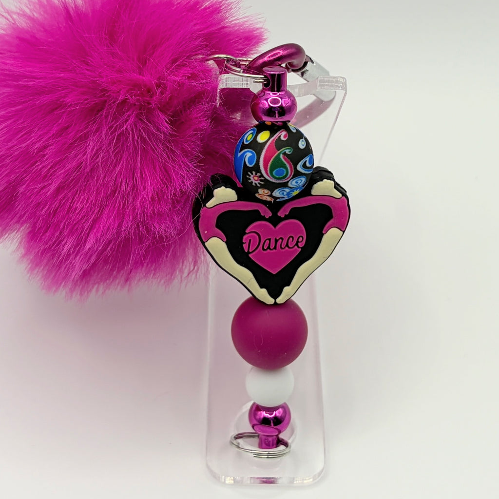 Cute Girls Beaded Keychains – Unicorn, Gymnastics & Dance Keychains | Fun Gift for Girls | Choose Your Style A–C