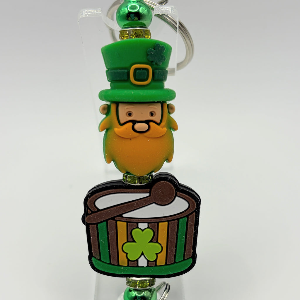 St. Patrick’s Day Beaded Keychains – Lucky Clover & Shamrock Keychains | Cute Green Gift | Choose Your Style A–C